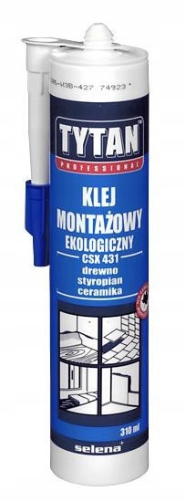 Klej montażowy 310 ml TYTAN ekologiczny wodny