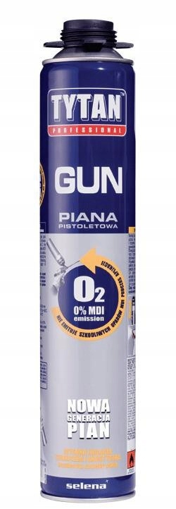 Pianka pistoletowa TYTAN professional 750 ml O2