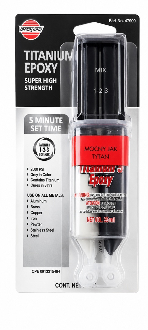 Versachem Titanium Epoxy 25 ml Klej Epoksydowy Do Metalu Tytan