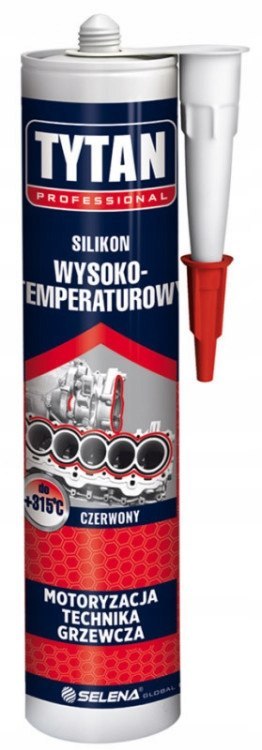 Silikon wysokotemperaturowy 280 ml czerwony