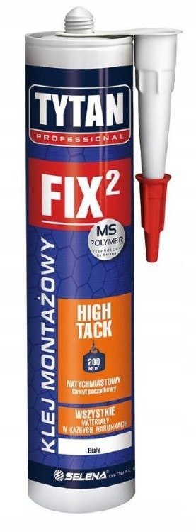 Klej montażowy FIX2 high tack 290 ml biały
