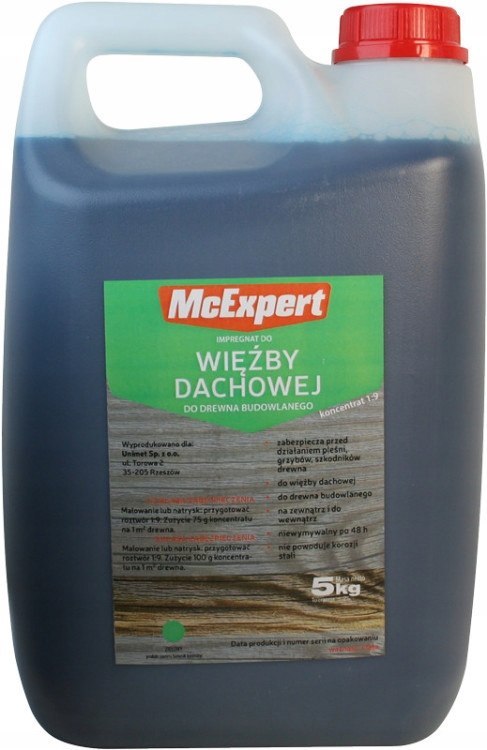 Impregnat, do więźby dachowej koncentrat 1:9 5 kg