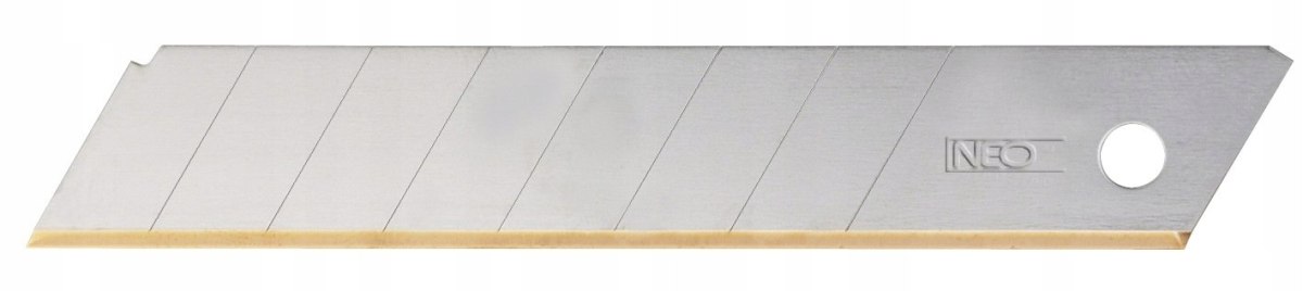 Ostrza wymienne łamane 18 mm 10 sztuk tytanowe