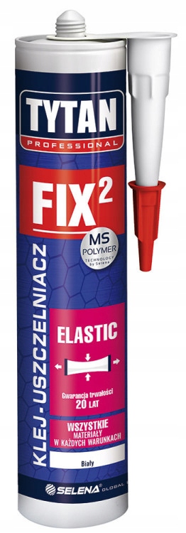 Klej montażowy FIX2 elastic 290 ml biały TYTAN