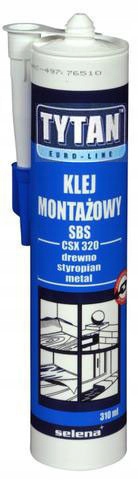 Klej montażowy 280 ml TYTAN EURO-LINE
