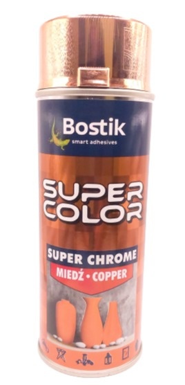 Spray SUPER color 400 ml chrom miedziany