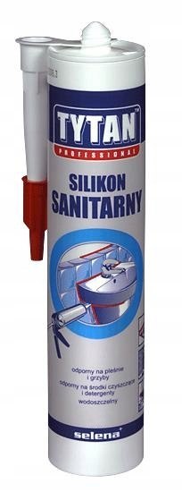 Silikon sanitarny TYTAN 280 ml szary
