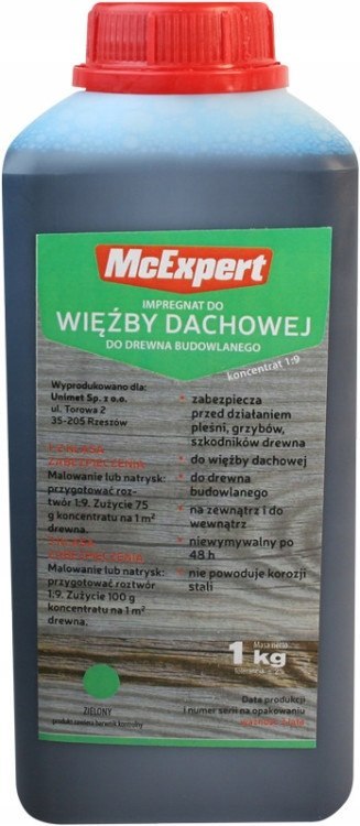 Impregnat, do więźby dachowej koncentrat 1:9 1 kg