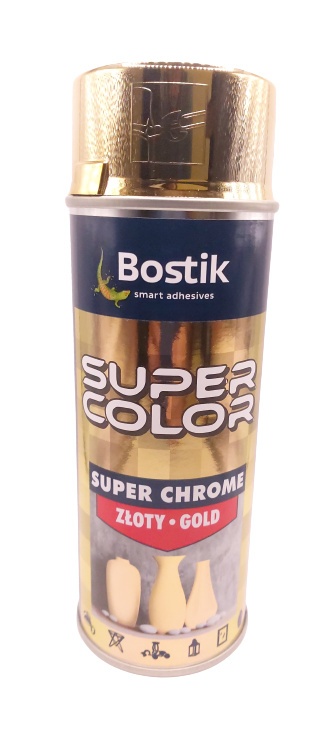 Spray SUPER color 400 ml chrom złoty