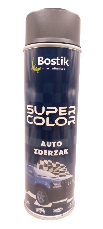 Spray SUPER color 500 ml auto zderzak czarny mat