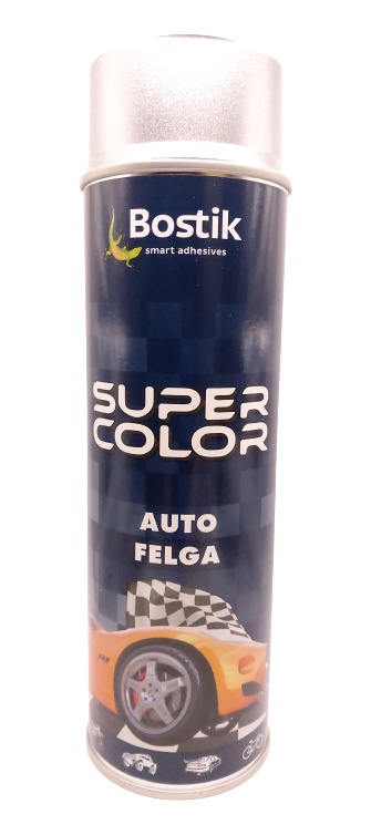 Spray SUPER color 500 ml auto felga srebrny