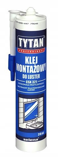 Klej montażowy 310 ml TYTAN do luster