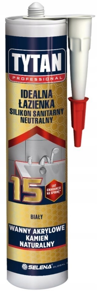 Silikon TYTAN sanitarny idealny dom 280 ml biały