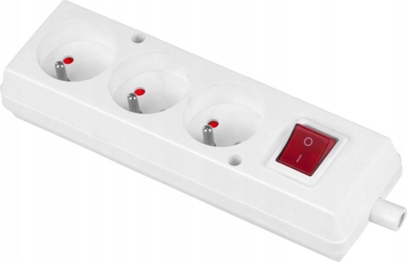 Gniazdo potrójne + wyłącznik 16 A 250 V rozbieralne