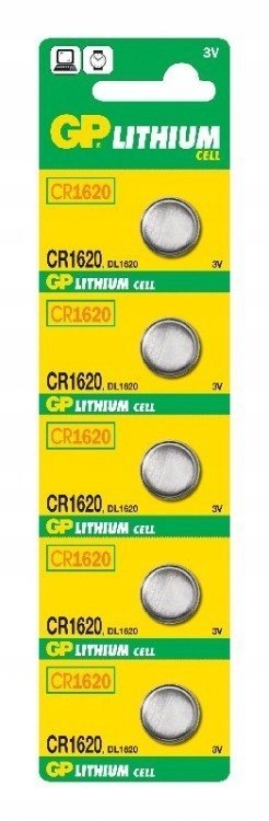 Bateria guzikowa litowa 3 V CR1620