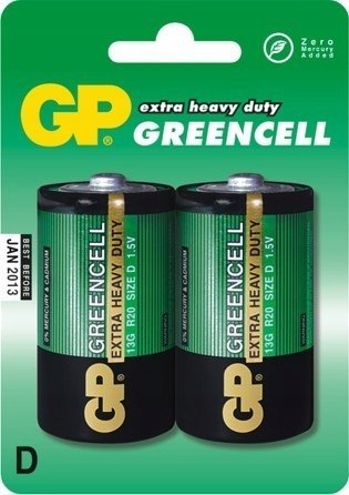 Bateria GREENCELL 1.5 V R20 2 szt.