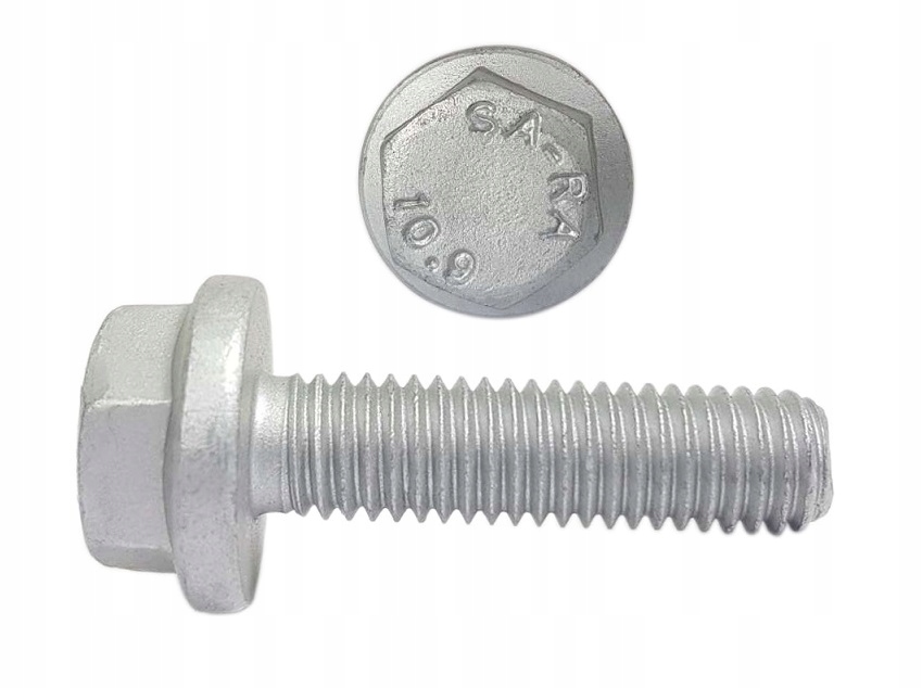 Śruba kołnierzowa M16x50 kl.10.9 ocynk DIN6921
