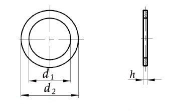 Podkładka dystansowa 60x75x0,5 DIN 988 5 szt.