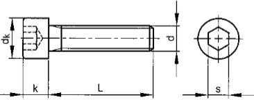 Śruby imbusowe M10x35 A4 DIN 912 PG