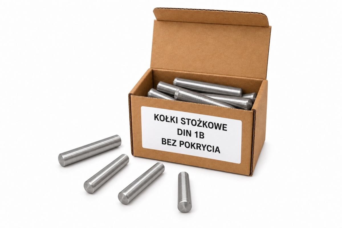 5x30 Kołki stożkowe DIN 1B, stalowe bez pokrycia - 3 szt.