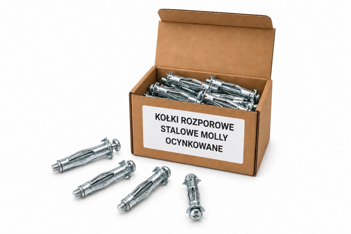 M4x38 Kołek stalowy rozporowy MOLLY ze śrubą, ocynkowany - 10 szt.