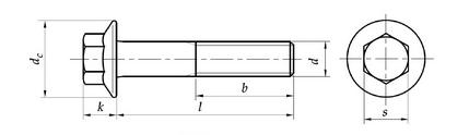 Śruba kołnierzowa M20x110 kl.10.9 ocynk DIN6921