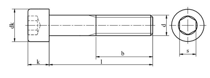 M8x50 Śruby imbusowe ocynk 8.8 DIN 912 PG 3 szt.