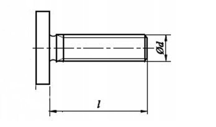 Śruba młoteczkowa M8x20 A2 ART. 9097 20 szt.