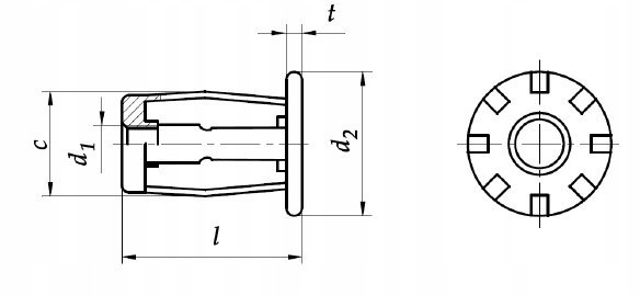 Nakrętka Jack Nut M5L AN247 1 szt.
