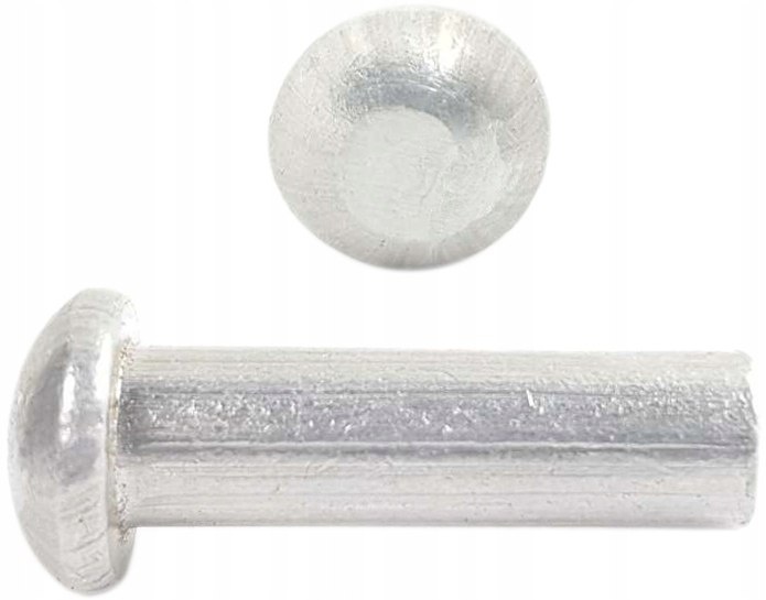 2x4 Nit nity aluminiowe łeb kulisty DIN 660 50 szt.