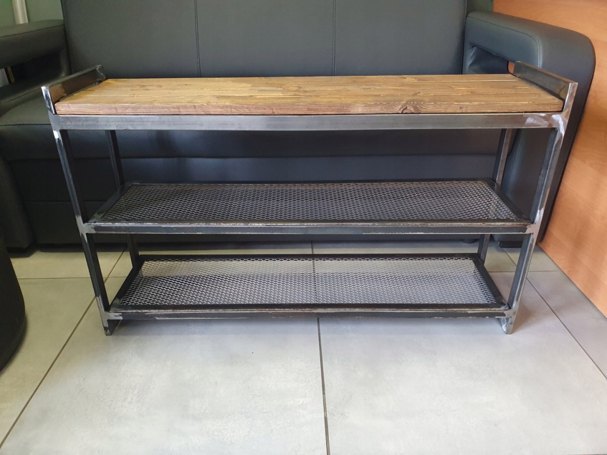 Stojak ławka na buty z siedziskiem 97,5x58x26