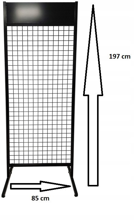 Stojak Ekspozytor sklepowy krata + haki 1900x850 mm