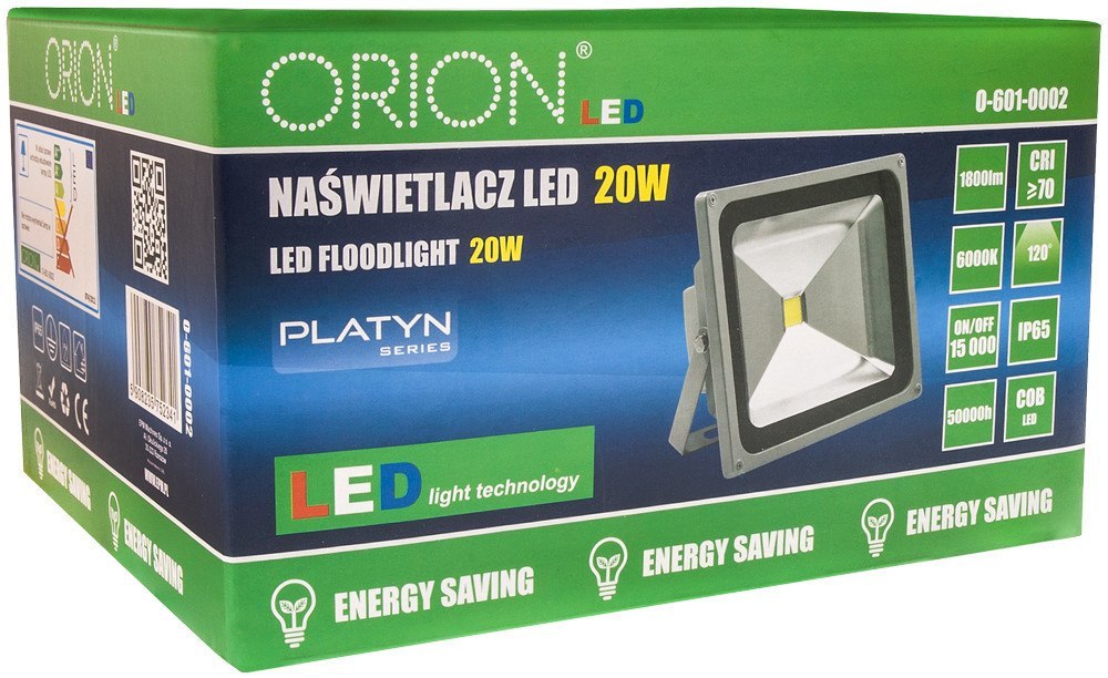 Naświetlacz platyn LED ip65 cob 20w 1800lm