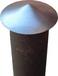 DASZEK METALOWY NA SŁUPEK OGRODZENIOWY 60 mm 2 szt.