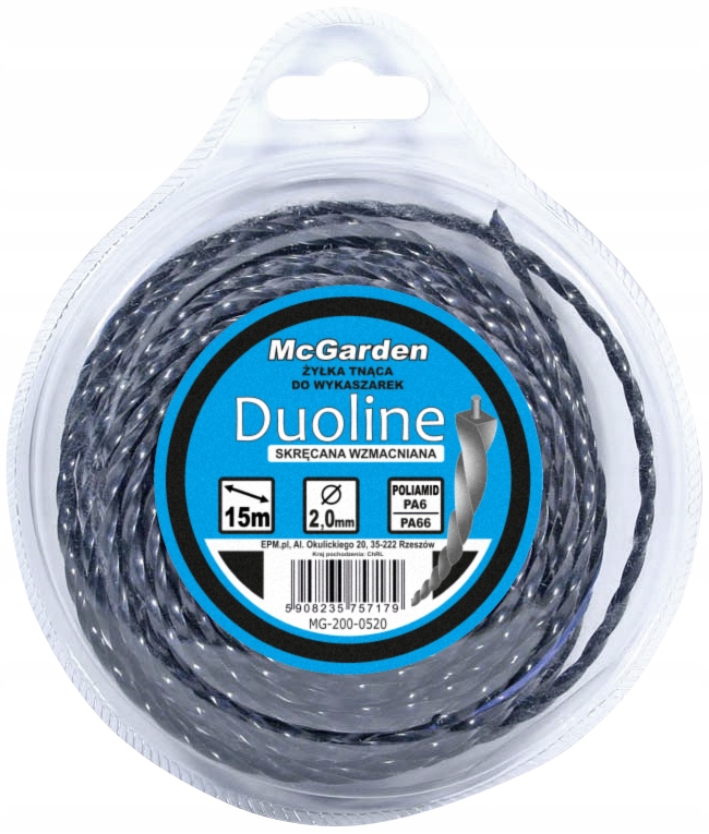 ŻYŁKA DO WYKASZARKI SKRĘCANA WZMACNIANA DUOLINE 3.0 mm*15