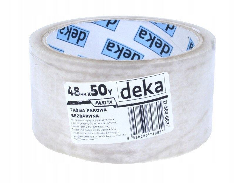 TAŚMA PAKOWA PAKITA BEZBARWNA 48 mm*50Y