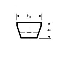 Pas klinowy HA A/13 1372Li =1402Ld CONTITECH