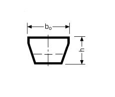 Pasek klinowy zębaty AVX 13x1375 OPTIBELT
