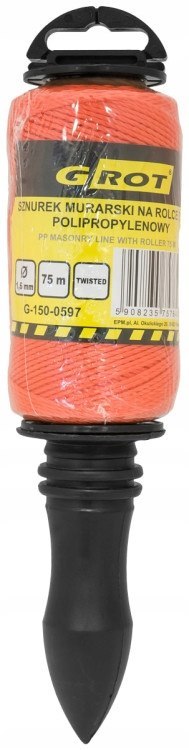 SZNUREK MURARSKI POLIPROPYLENOWY ROLKA 1.6 mm 75M