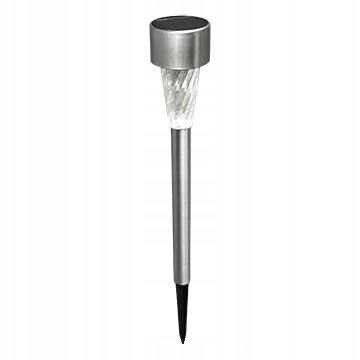 Lampa solarna INOX pin sl114s satynowa 30cm