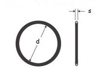 Oring uszczelka 10,77x2,62 70NBR 1kpl=2 szt.