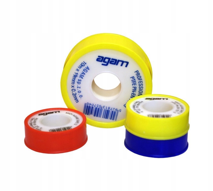 TAŚMA USZCZELNIACZ TEFLONOWY 19 mm*15M*0,2