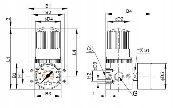 Zawór redukcyjny G1" 0.5-12bar
