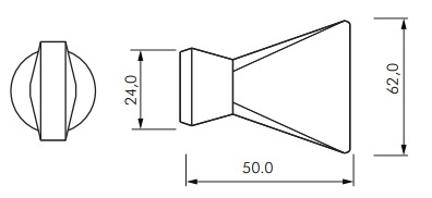Dysza płaska 1/2 szerokość 60 mm
