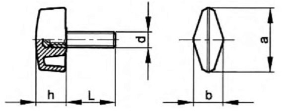 Śruby skrzydełkowe M8x25 57050