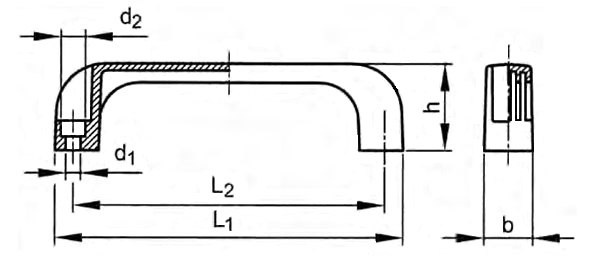 Uchwyty mostkowe tworzywo 6,5x110 57066
