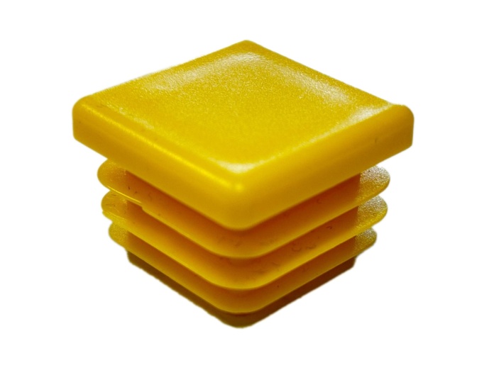Zaślepka profilu żółta 20x20 mm kwadrat 5 szt.