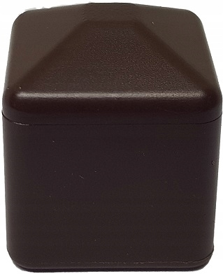 Nasadka zewnętrzna kwadratowa 40x40 2 szt. brązowa