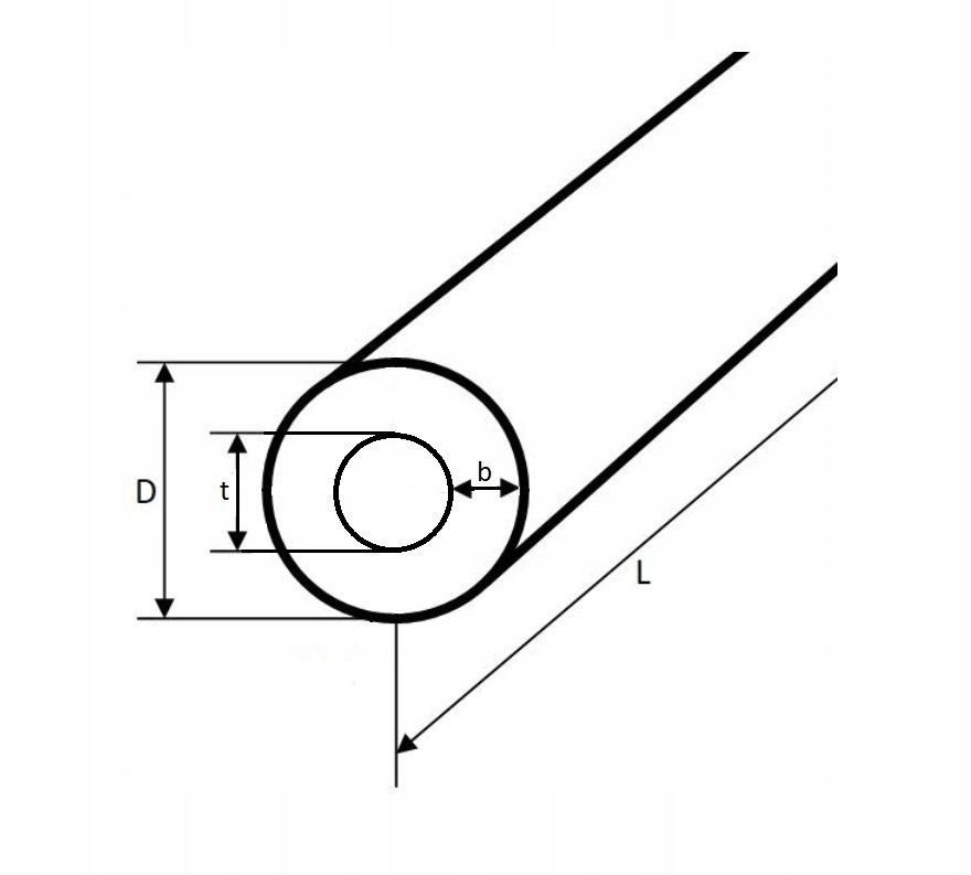 Tuleja Poliamid PA6 80x40x1000 mm