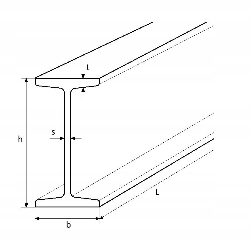 Dwuteownik stalowy IPN 200x90x7,5 długość 2000 mm